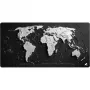 Gaming mouse pad Sharkoon SKILLER SGP40 D14, World Map design, black/white, 1000 x 500 mm