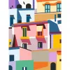 Canvas painting kit Ravensburger CreArt Canvas Edition: Colorful Houses, model 25527