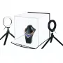 Photography Light Box with Ring Light Kit, 30x30x30cm