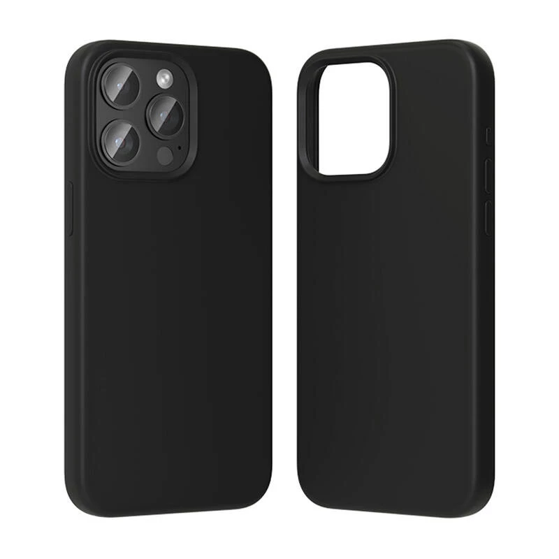 Protective silicone case Vention KUFB0-40 for iPhone 15 Pro Max — black soft-touch cover
