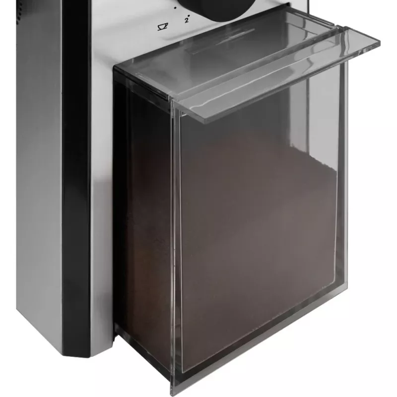 Coffee grinder De’Longhi KG89 — 120 g bean capacity, 110 W, 12-cup, stainless steel plastic housing