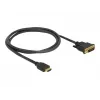 DeLOCK 85652 Video Cable-Adapter 1 m HDMI Type A (Standard) DVI Black (85652)