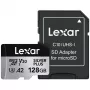 Flash Memory Lexar 128GB UHS-I MicroSDXC Professional SILVER PLUS
