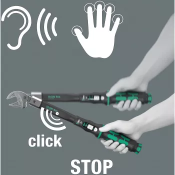 Torque wrench Wera Click-Torque X 7 with Black-Green handle, square drive insert 14x18 mm