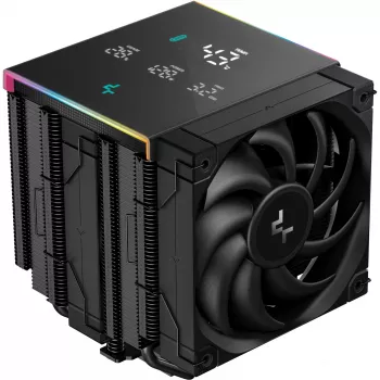 Air cooler DeepCool AK620 Digital PRO — 120 mm fan, 1750 RPM, 25 dB, 12 V, suitable for LGA1700/AM5, black