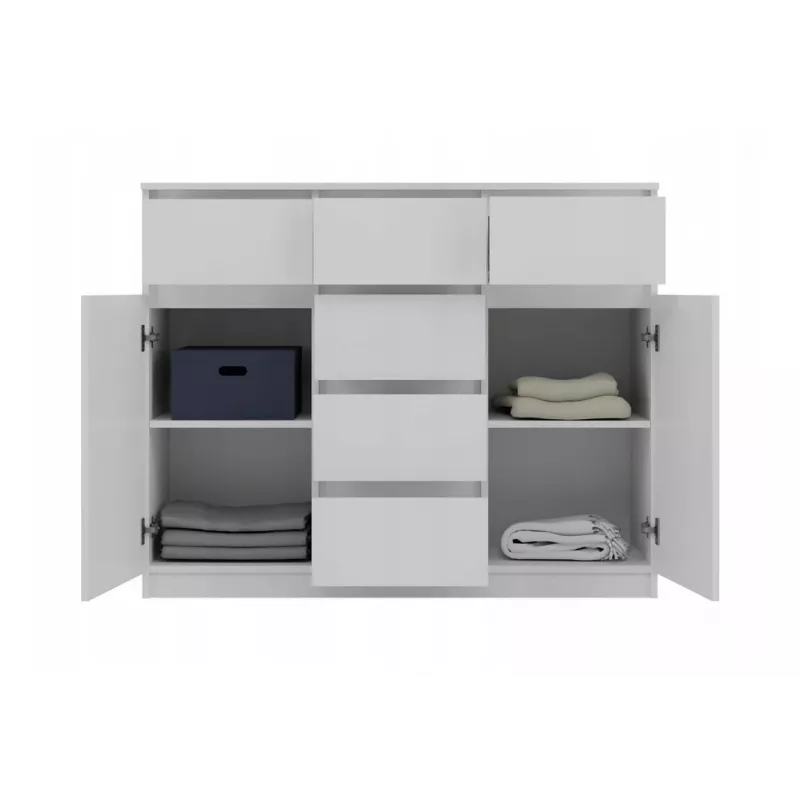 MALWA 2D6S WHITE CHEST OF DRAWERS