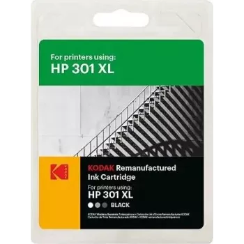 185H030130 KODAK HP 2510 TINTE BLK CH563EE/301XL 550Seiten 15ml (185H030130)