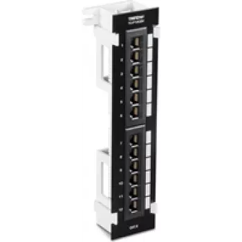 TRENDnet TC-P12C6V - Patch Panel - suitable for Wall Mount - CAT 6 - UTP - RJ-45 X 12