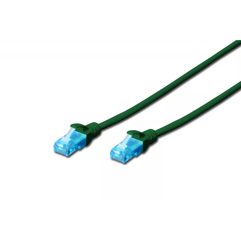 Assmann Digitus CAT 5e U-UTP patch cable. PVC. AWG 26/7. Length 2m. color green (DK-1512-020/G)