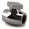 Ball valve XSPC G1/4, brass body with black-chrome finish, model WASC-504