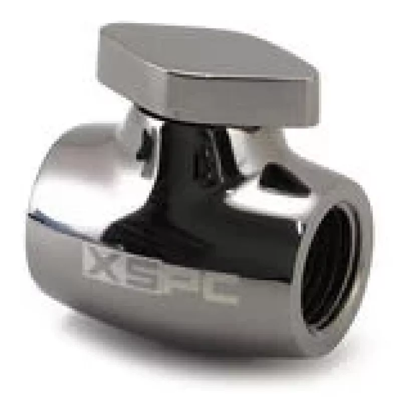 Ball valve XSPC G1/4, brass body with black-chrome finish, model WASC-504
