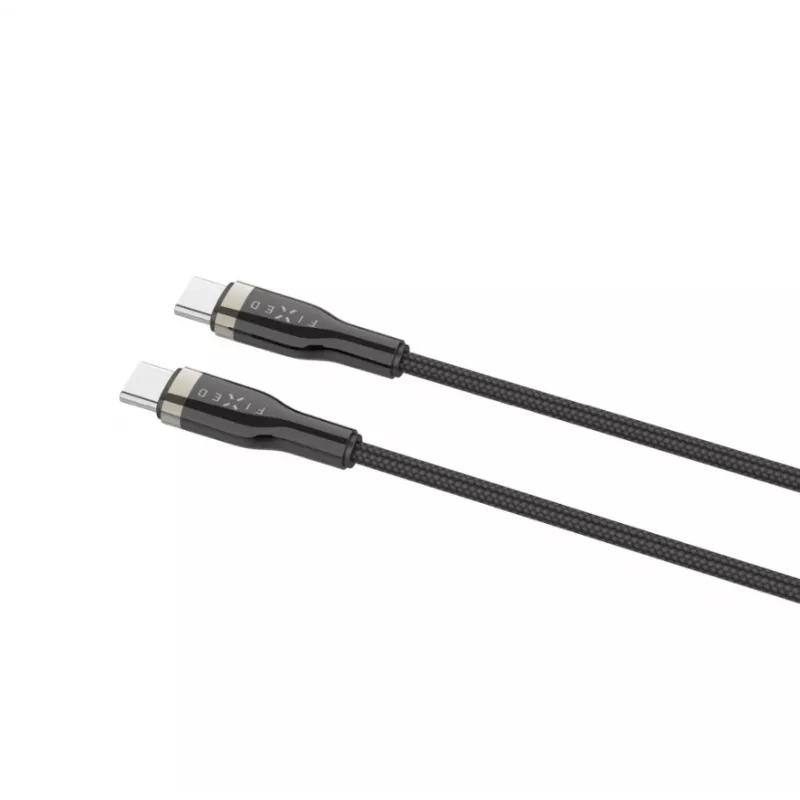 USB-C to USB-C cable FIXED FIXDB-CC2-BK — 2 m, 100W, fixed non‑detachable