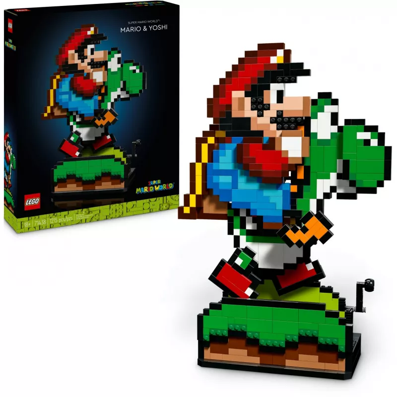 Construction toy LEGO Super Mario World Mario & Yoshi set 71438 — interactive figures and buildable play elements