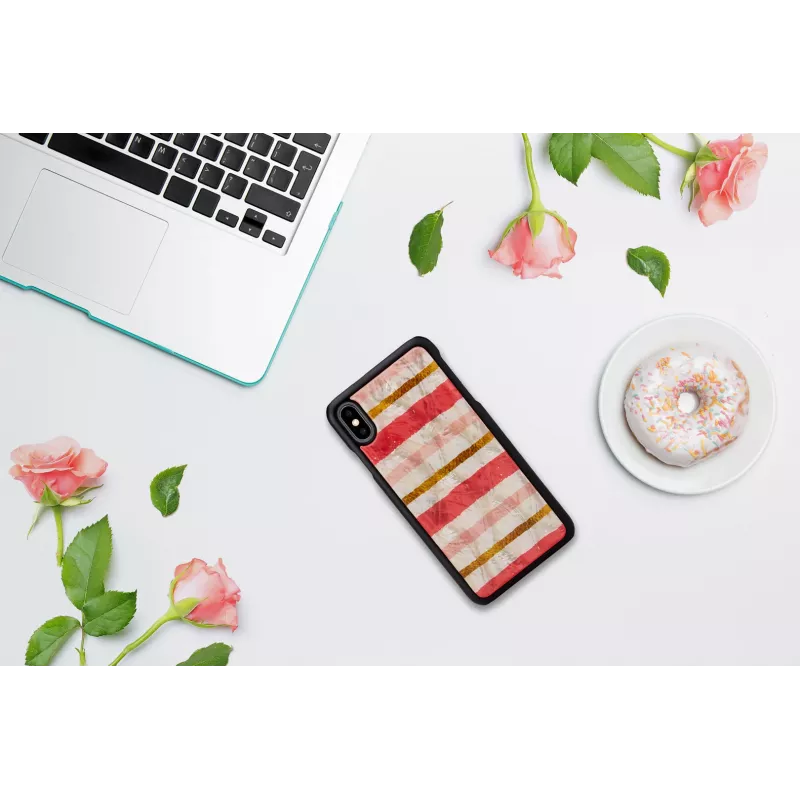 Phone case iKins for iPhone XS Max — black, short cake design