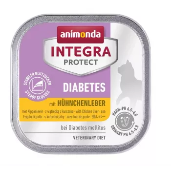 Wet cat food animonda INTEGRA PROTECT Diabetes poultry 100 g tray, sugar‑free, gluten‑free