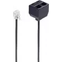 telephone cable ShiverPeaks BS71231 0.1 m Black