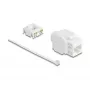 Keystone module DELOCK 90722 flat RJ-45 white, 16×36×20.8 mm