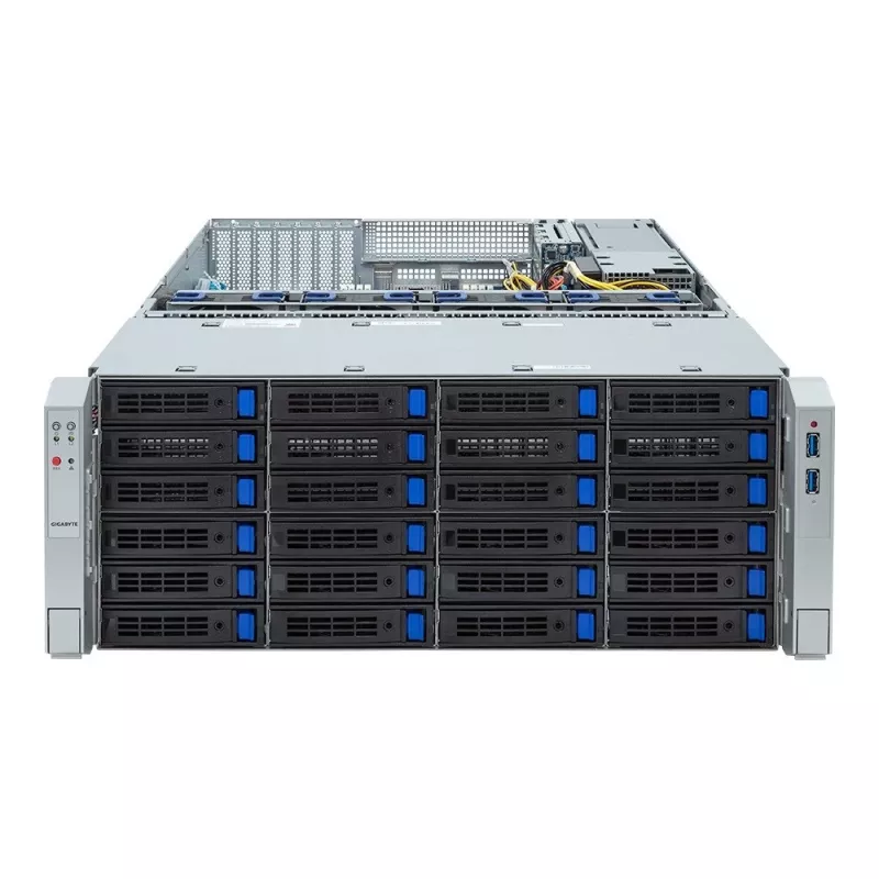 4U Rack Server GIGABYTE S453-S70-AAV1 — Dual-socket LGA4677, DDR5, 16 DIMM, 38x 2.5 inch/M.2, 1600W Redundant PSU (80 PLUS Titanium)