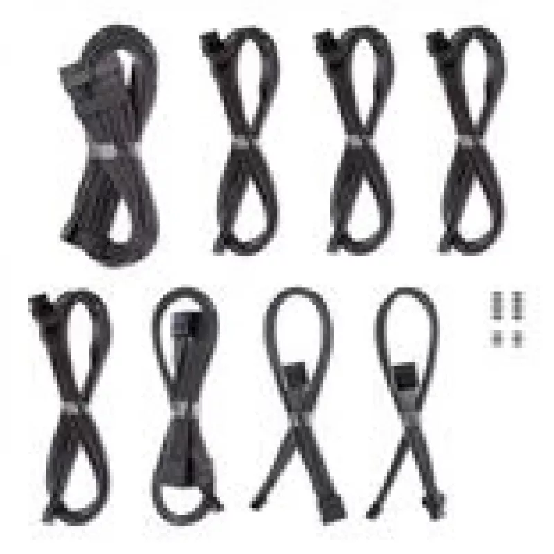 CableMod C-Series Pro ModMesh cable kit for Corsair RMi/RMx/R power supplies — Carbon color
