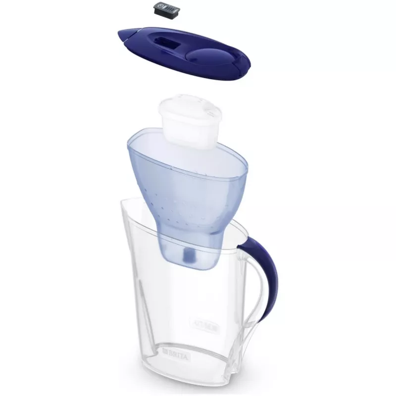 Water filter jug BRITA Marella XL, pitcher filter with MAXTRA cartridges, 3.5 L tank, 2 L filtered capacity, blue