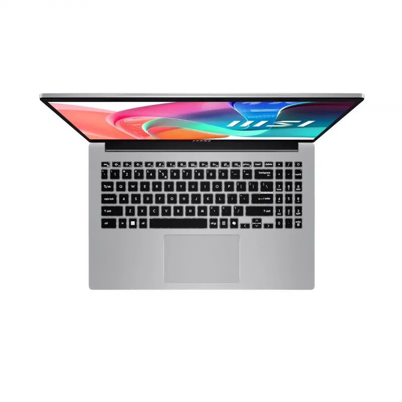 MSI Modern 15 F13MG-088PL Intel® Core™ i7 i7-1355U Laptop 39.6 cm (15.6) Full HD 16 GB DDR4-SDRAM 512 GB SSD Wi-Fi 6E (802.11ax) Windows 11 Pro Silver