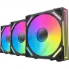 Alpenföhn 84000000228 Wing Boost 4 PWM RGB Case Fans, 120 mm, 500-1800 rpm, 3-pack, Black