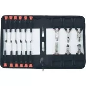 Tool set Basetech 814583 — 19 pieces in storage bag, hand tools kit