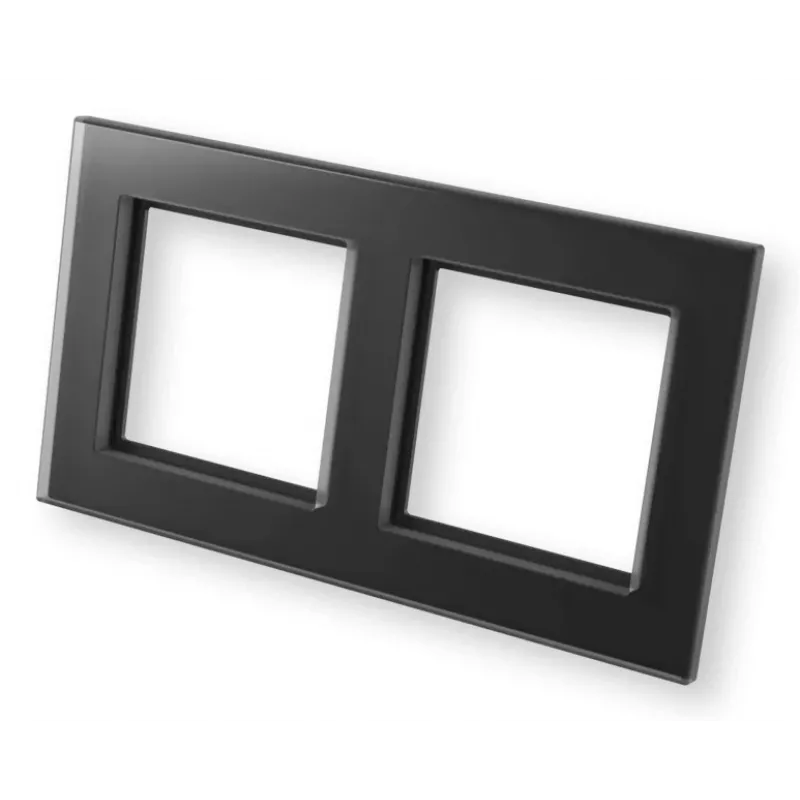 eQ-3 Homematic IP Glass Frame 2-fold, Black (162149A1)