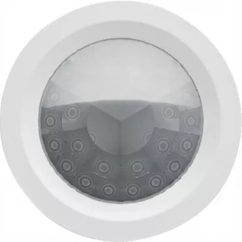 Presence detector Gira Präsenzmelder Mini Komfort KNX 222500 — ceiling-mounted KNX presence sensor for automatic lighting and HVAC control