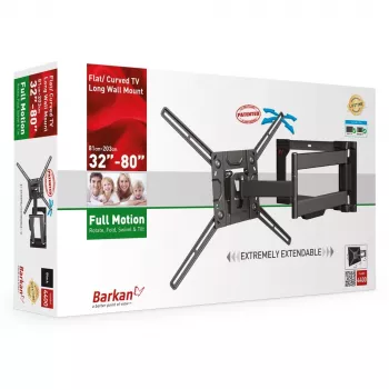 TV mount Barkan Mounting Systems 4400 50 kg 2.03 m Black
