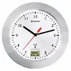 Quartz clock Bresser Optics MYTIME BATH RC Circle Silver White