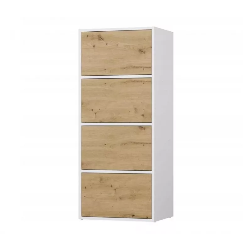 ALMA CHEST OF DRAWERS WHITE/ARTISAN OAK