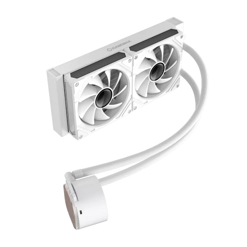 Gamemax | CPU Liquid cooler | ICEBURG 240 DIGITAL | White