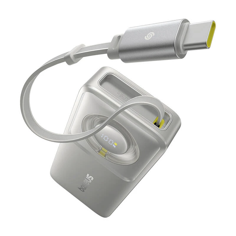 Powerbank Baseus OS Free2Pull 10000mAh 30W +cable (grey)