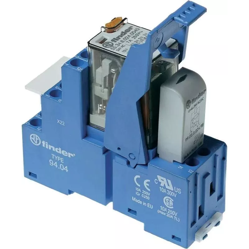 Finder Coupling Relay for DIN-Rail 58.34.8.012.0060 4 Changeover Contacts (58.34.8.012.0060)