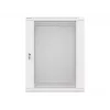 Lanberg WF01-6415-10S 15U 19 inch Wall-Mount Rack Cabinet, 600x450mm, Grey, Tempered Glass Door, IP20, 60kg Load