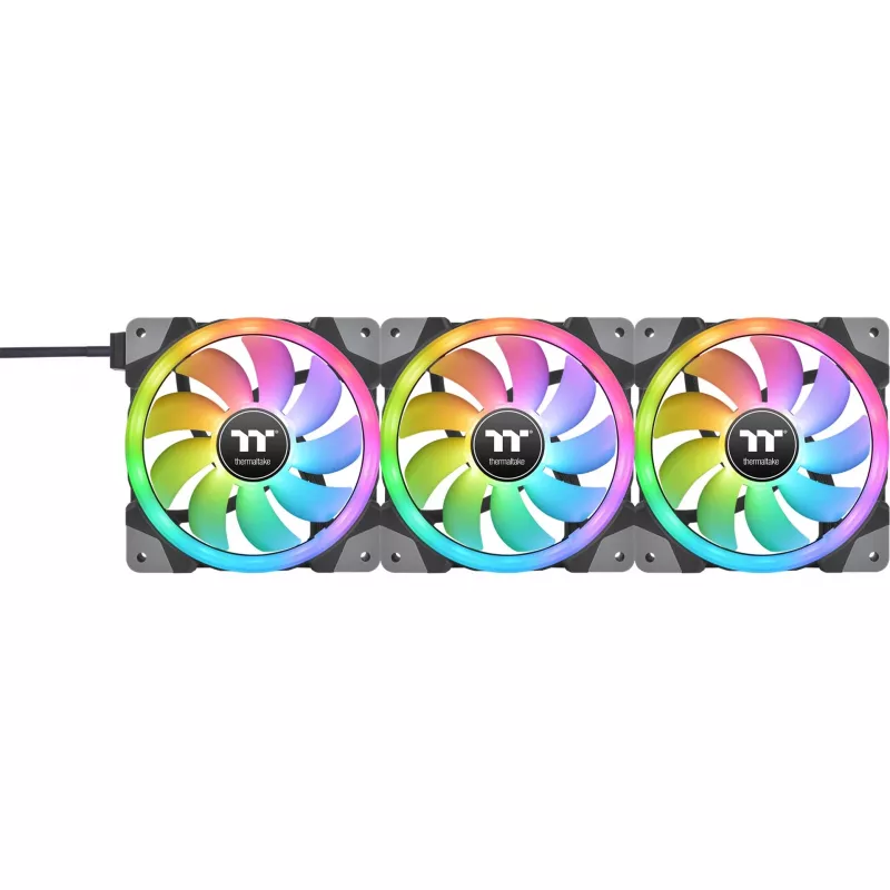 Thermaltake SWAFAN EX12 ARGB 120mm Reverse Blade 3-Pack - Black