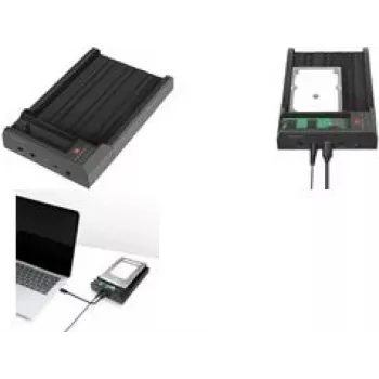 LogiLink USB 3.2 Gen 2 Quickport 2-Bay for 2.5/3.5 SATA HDD/SSD & M.2 NVMe QP0031