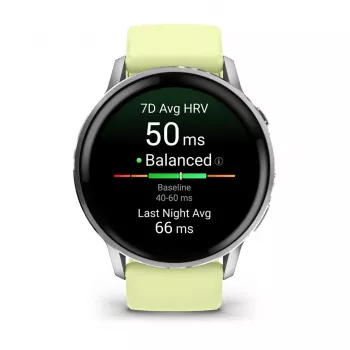 Garmin Venu 010-03014-02 smartwatch / sport watch 3.56 cm (1.4) AMOLED 45 mm Digital 454 x 454 pixels Touchscreen Silver Wi-Fi GPS (satellite)