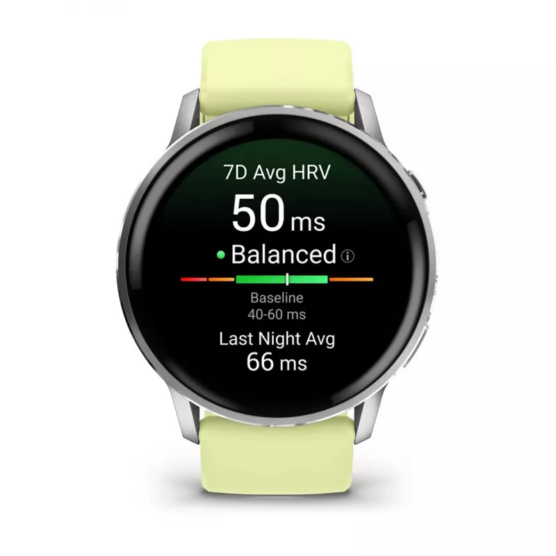 Garmin Venu 010-03014-02 smartwatch / sport watch 3.56 cm (1.4) AMOLED 45 mm Digital 454 x 454 pixels Touchscreen Silver Wi-Fi GPS (satellite)