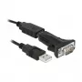 Serial Cable DeLOCK 66286 USB Type-A DB-9 Black 0.8 m