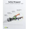Wentronic Goobay CAT 6 Patch Cable, S/FTP (PiMF), White, 3 m - LSZH Halogen-Free, Copper (93507)
