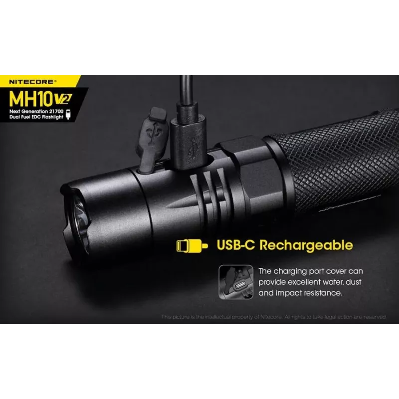 Hand flashlight Nitecore MH10 V2 Black