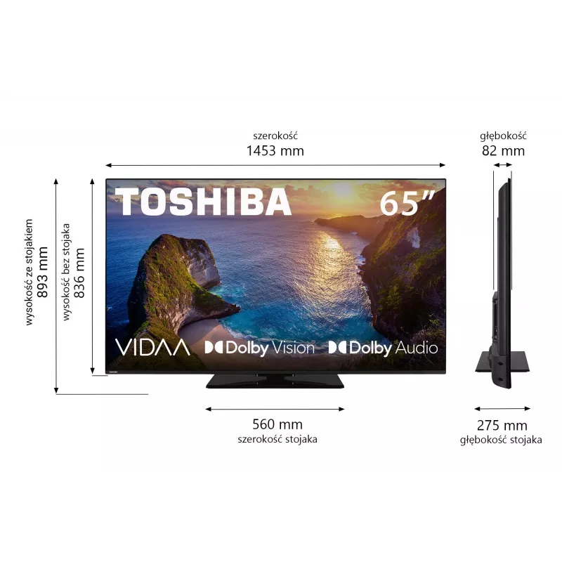 Television Toshiba 65UV3463DG 65 inch 4K Ultra HD DLED 3840 x 2160