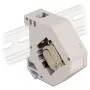 Delock - Modularadapter - DIN rail-mountable - CAT 6a - STP - Grey - 1 Connector (86014)