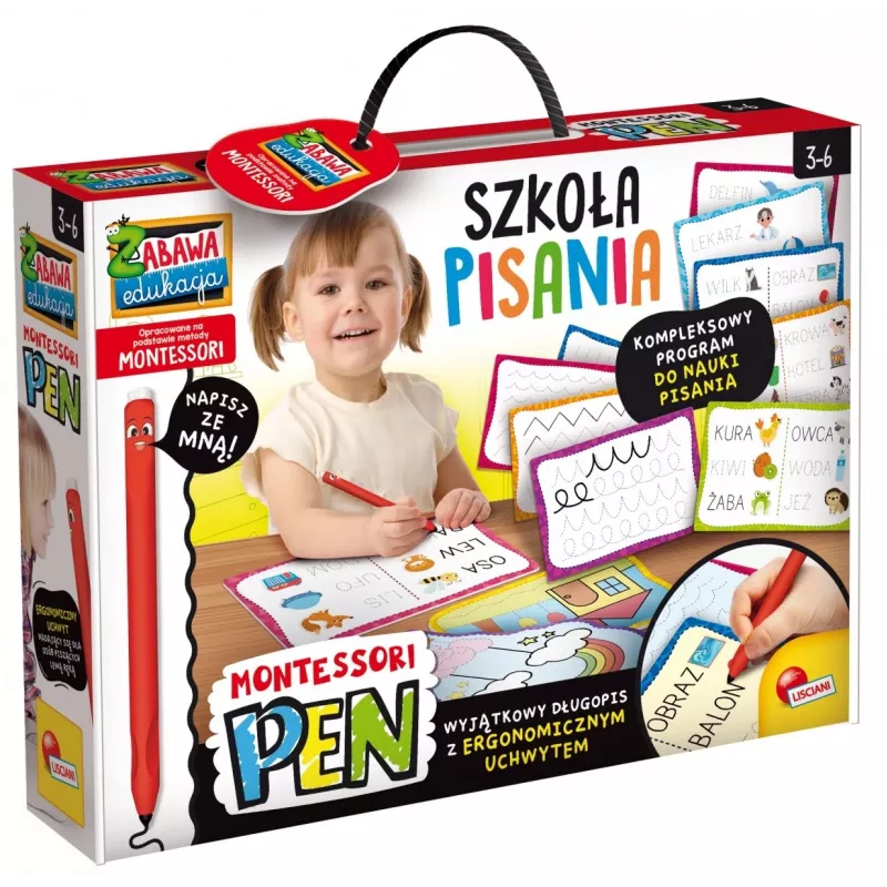 Educational set Montessori Pen Writing school with 18 tablets