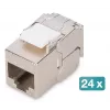 Digitus CAT 6A compact keystone module shielded tool-free mounting connection 24 pcs
