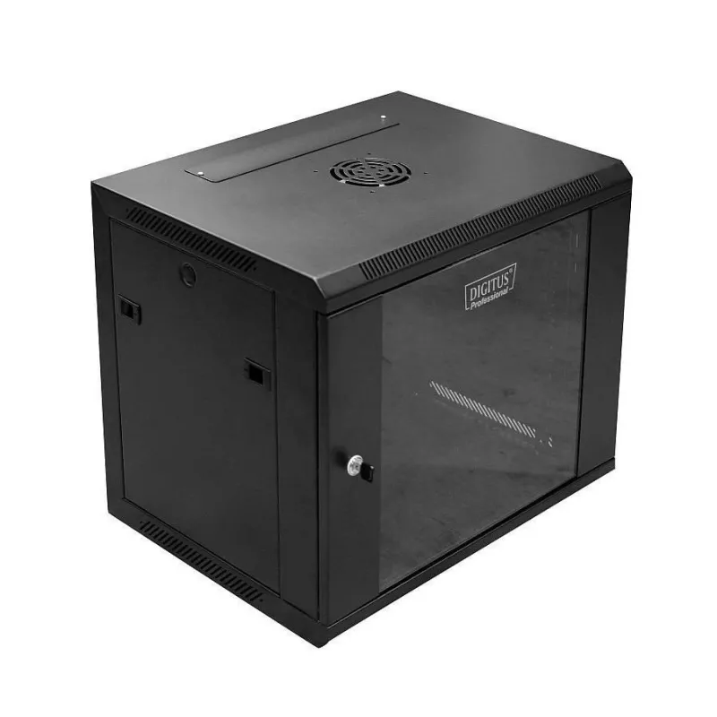 Wall mounted rack Digitus DN-W19 09U/450/B