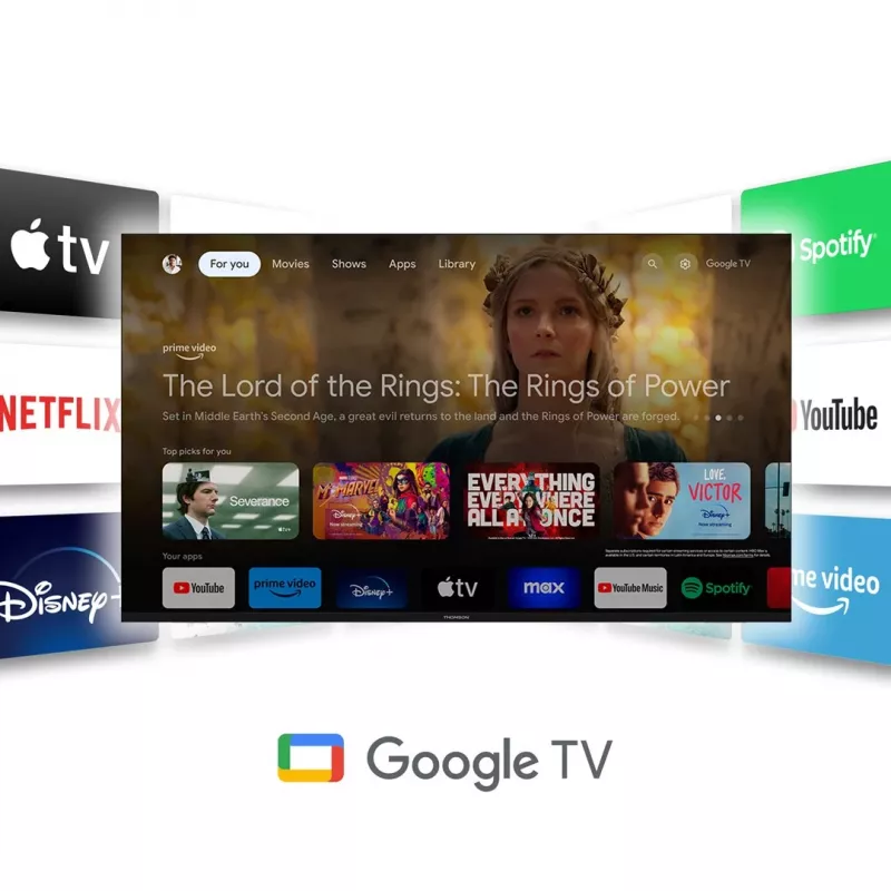Thomson Q70 Series 55QG7C14 TV 139.7 cm (55) 4K Ultra HD Smart TV Wi-Fi Black 350 cd/m²
