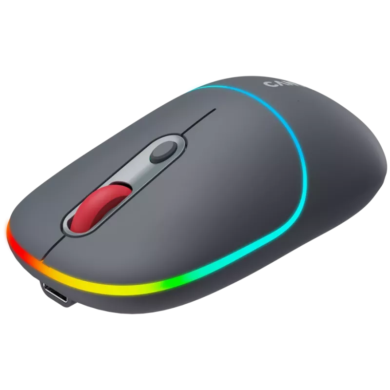 Canyon MW-22 2in1 RGB wireless mouse - Grey - Bluetooth/RF - 1.600 dpi - rechargeable